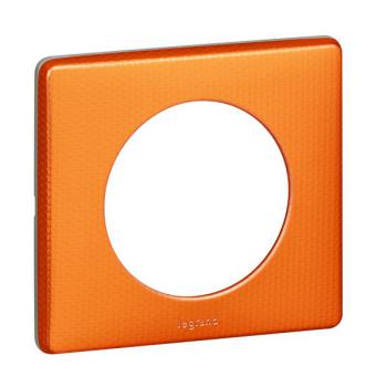 PLAQUE METAL 1P ORANGE SNAKE 