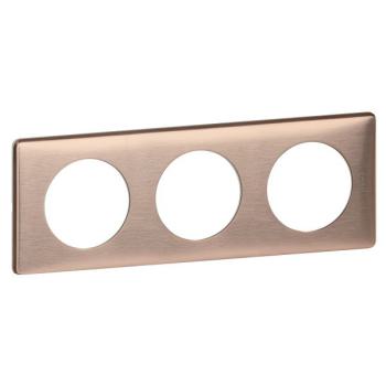  PLAQUE METAL 3P COPPER 