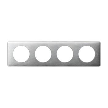  PLAQUE METAL 4P ALUMINIUM 