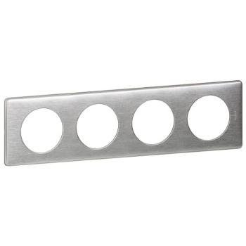  PLAQUE METAL 4P ALUMINIUM 