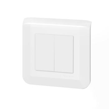  DOUBLE VV 10A CPL VIS BLANC 