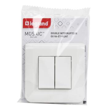  DOUBLE VV 10A CPL VIS BLANC 