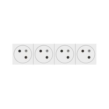  4X2P+T SURF LINK COMPO BLANC 