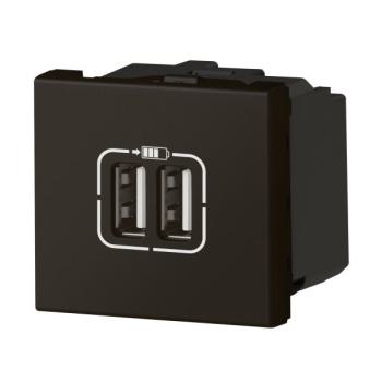  2USB AA 3A 2MOD COMPO NOIR 