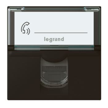  RJ45 CAT6STP 2MOD COMPO NOIR 