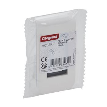  SUPPORT + PLAQUE 1 MOD BLANC 