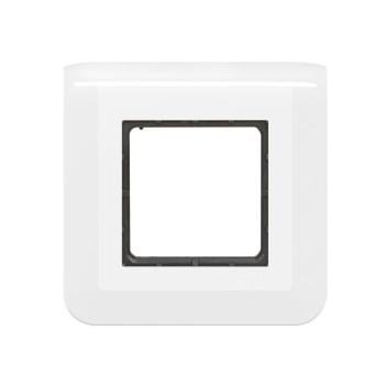  SUPPORT V+PLAQUE 2 MOD BLANC 