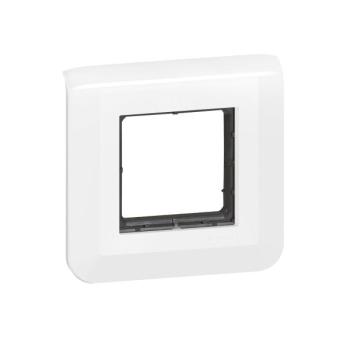  SUPPORT V+PLAQUE 2 MOD BLANC 