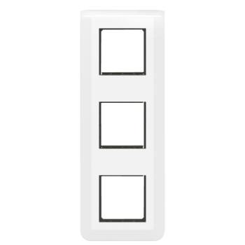  SUPPORT+PLAQUE 3X2MOD V BLANC 