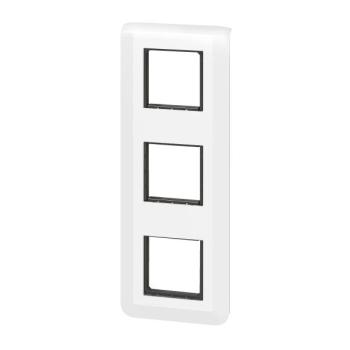  SUPPORT+PLAQUE 3X2MOD V BLANC 