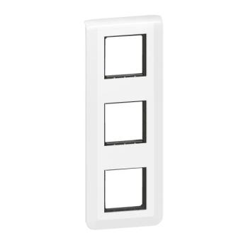  SUPPORT+PLAQUE 3X2MOD V BLANC 