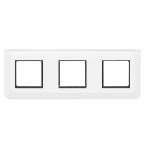  SUPPORT+PLAQUE 3X2MOD H BLANC 
