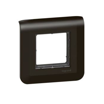  SUPPORT V+PLAQUE 2 MOD NOIR 