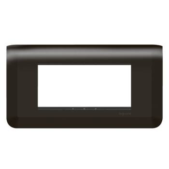  SUPPORT+PLAQUE 4 MOD H NOIR 
