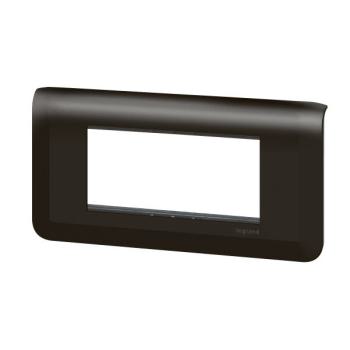  SUPPORT+PLAQUE 4 MOD H NOIR 