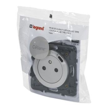  PRISE 2P+T FR SURF USB C TI 