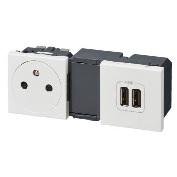  2P+T/DBLE USB MOSAIC COMPO 