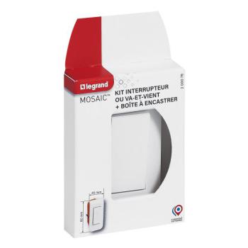  KIT VV ETROIT ENCASTRE BLANC 