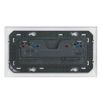  KIT 2X2P+T PRECABLEE BLANC 