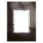  3 MOD PLAQ SQ 2 X 4 BLACK 