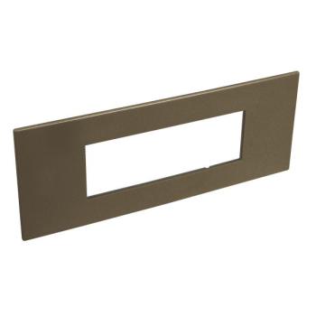  6 MOD PLAQ SQ DARK BRONZE 
