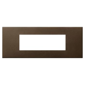  6 MOD PLAQ SQ DARK BRONZE 