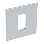  1 MOD 1G PLAQ SQ SOFT ALU 