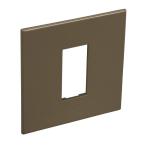  1 MOD 1G PLAQ SQ DARK BRONZE 