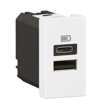  CHARG 1M 2USB A+C 15W BL 