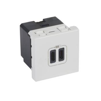  CHARG 2M 2USB C+C 3A 15W BL 
