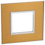  PLATE 2 SQ MOD F-G GOLD BRASS 