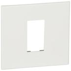  PLATE FOR 1 SQ MOD SCH WHITE 