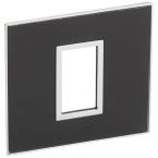  PLATE 1 SQ MOD SCH MI BLACK 