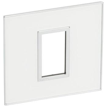  PLATE 1 SQ MOD SCH MI WHITE 