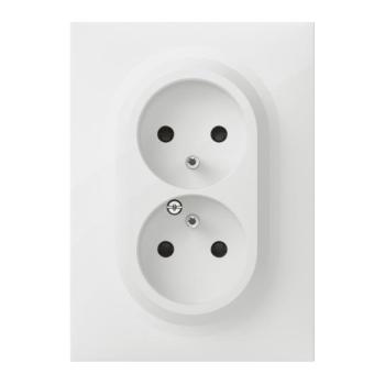  PRISE 2X2P+T 1POSTE  BLANC 