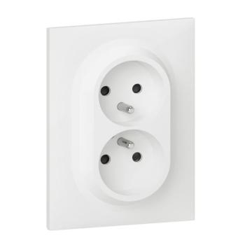  PRISE 2X2P+T 1POSTE  BLANC 