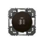  CHARG 2USB A+C 3A 15 W NOIR 