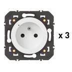 PACK EXT. 3 PRISES BLANC 