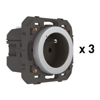  PACK EXT. 3 PRISES ALU 