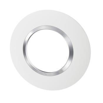  PLAQUE 1P DECO BLC CHROME 