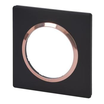  PLAQUE 1P NOIR VELOURS CUIVRE 