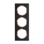 PLAQUE 3P NOIR VELOURS CUIVRE 