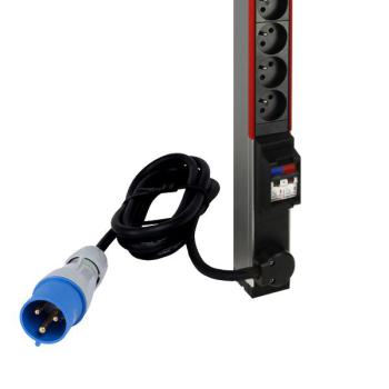  PDU 0U 24X2P+T FR/B +DISJ+CORD 