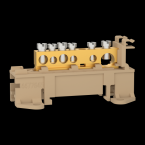  Bornier 125A 6 trous 