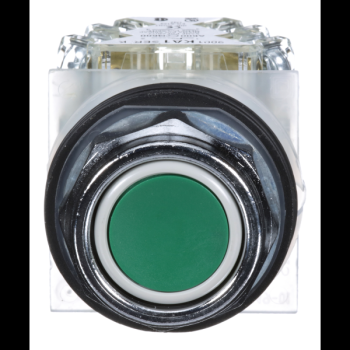  BOUTON POUSSOIR VERT DIAM 