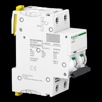 Acti9 iC60N disj 2P 16A crbe C 
