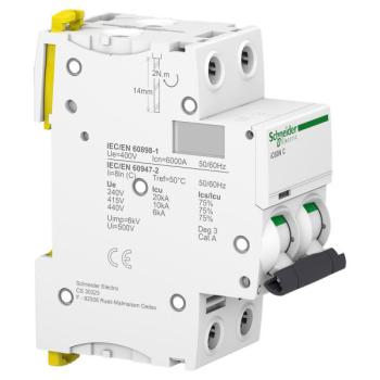  Acti9 iC60N disj 2P 25A crbe C 