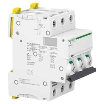  Acti9 iC60N disj 3P 6A crbe C 