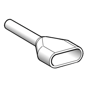  Embout D moyen 0,5mm blanc NF 