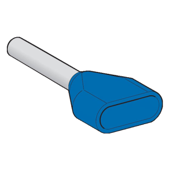  Embout D moyen 2,5mm bleu DIN 
